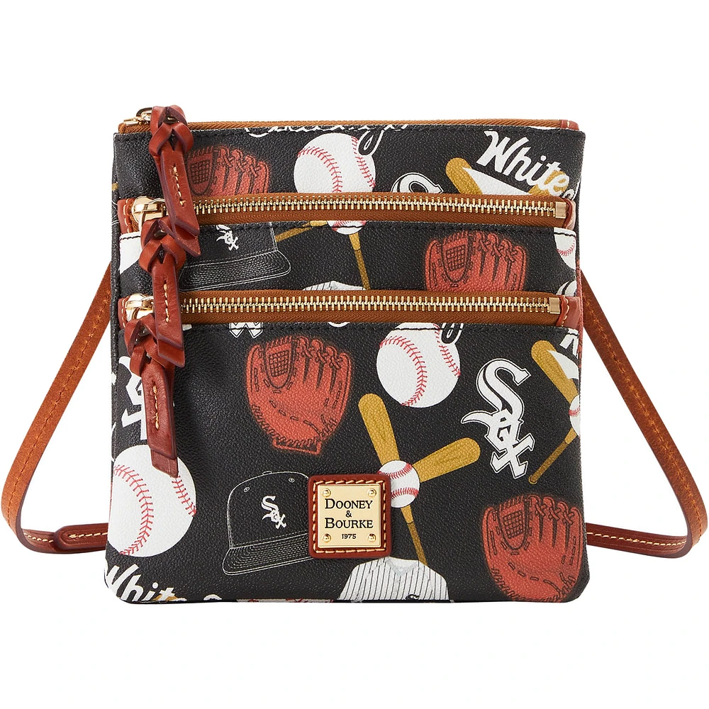 Dooney & Bourke Chicago White Sox Game Day Triple Zip Crossbody Purse