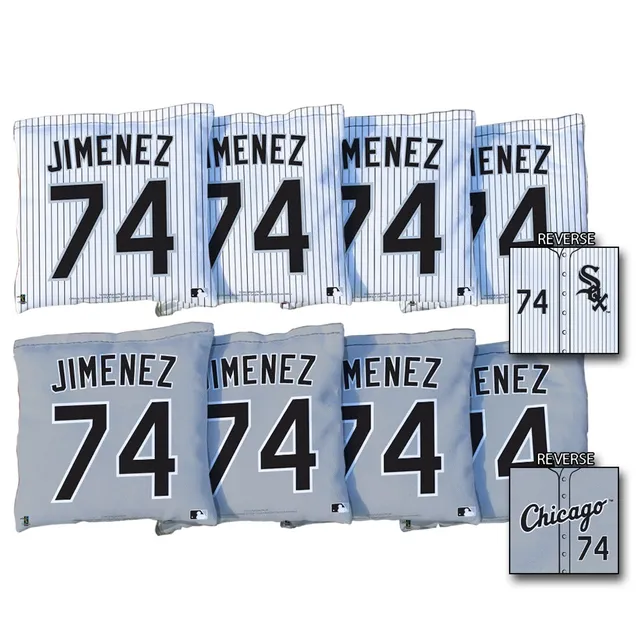 Men's Nike Eloy Jimenez Gray Chicago White Sox Name & Number Team T-Shirt