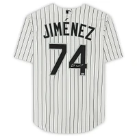 Eloy Jimenez Chicago White Sox Autographed White Pinstripe Nike Replica Jersey