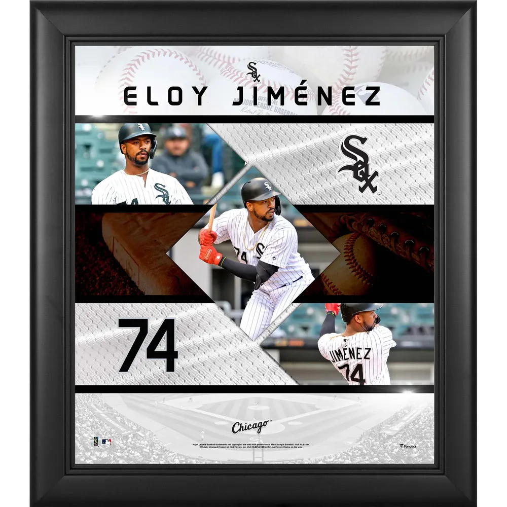Lids Eloy Jimenez Chicago White Sox Fanatics Authentic Framed 15 x 17  Stitched Stars Collage