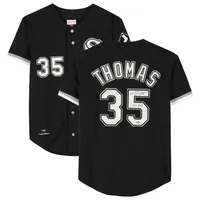 Autographed Chicago White Sox Frank Thomas Fanatics Authentic White  Mitchell & Ness Authentic Jersey with Big