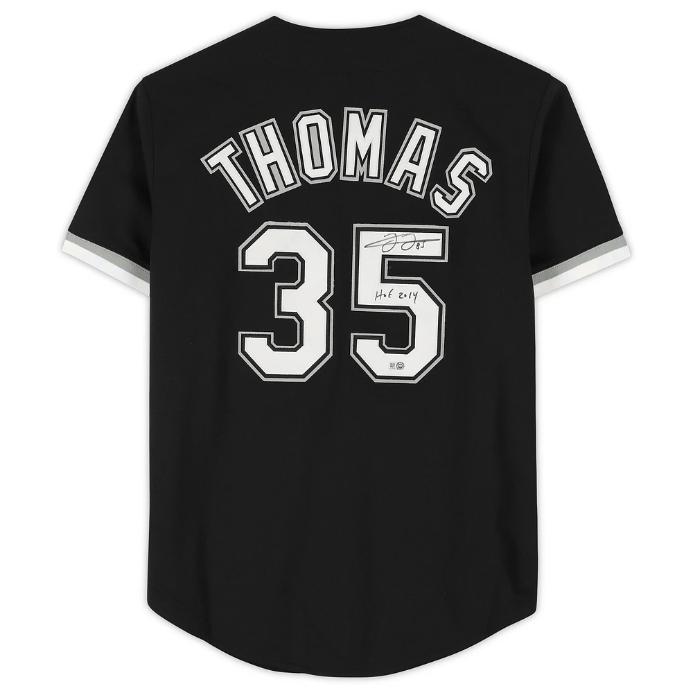 Frank Thomas Black Chicago White Sox Autographed Mitchell & Ness Authentic Jersey with "HOF 2014" Inscription