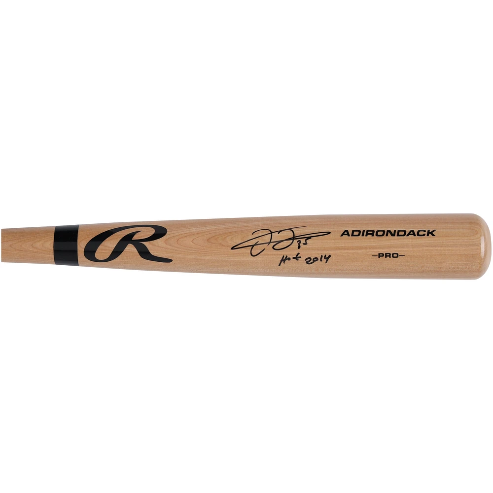 Frank Thomas Chicago White Sox Autographed Blonde Rawlings Adirondack Pro Bat with "HOF 2014" Inscription
