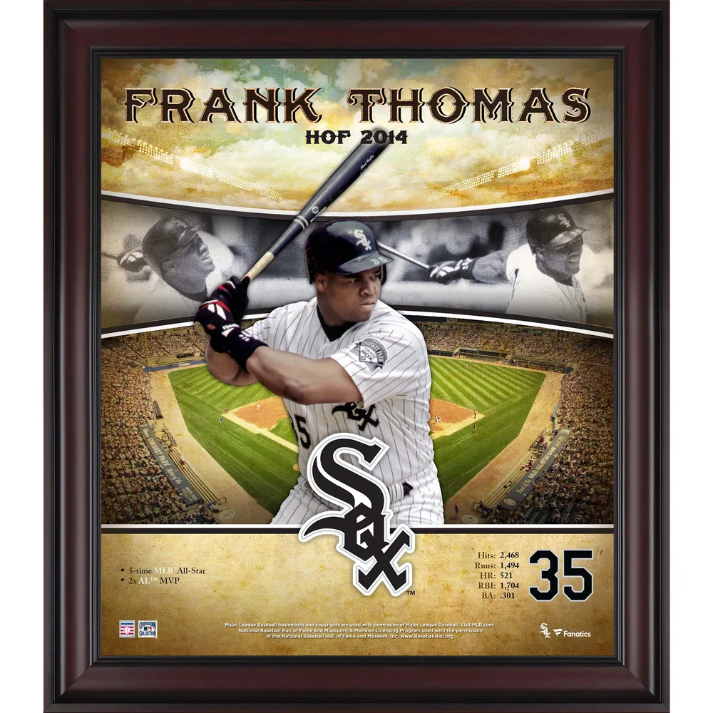 Lids Frank Thomas Chicago White Sox Fanatics Authentic Framed 15 x 17  Hall of Fame Career Profile