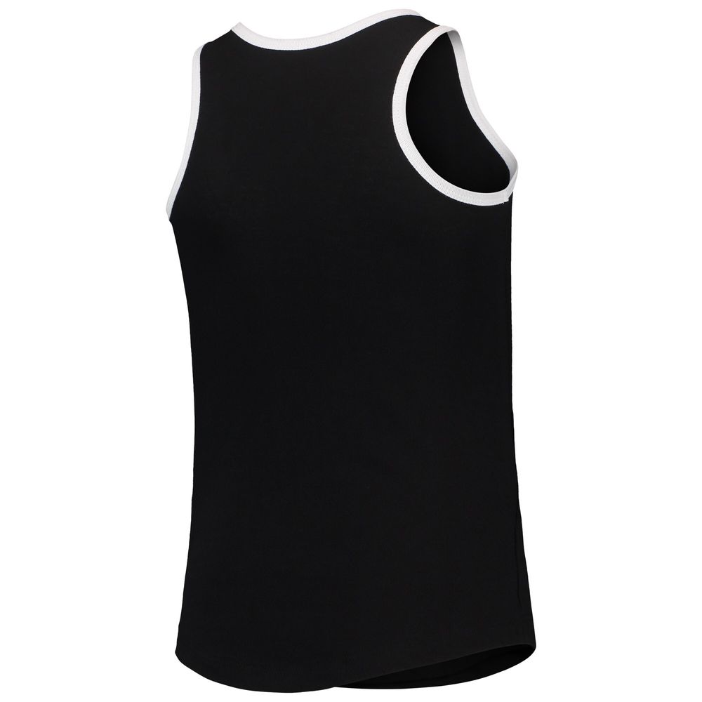 Girls Youth New Era Black Chicago White Sox Henley Tank Top