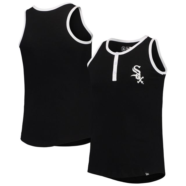 NWE WHTSOX NOIR Junior FILLES HENLEY TANK TANYTHGRL