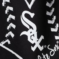 Girls Youth Soft as a Grape Black Chicago White Sox Cotton Tank Top