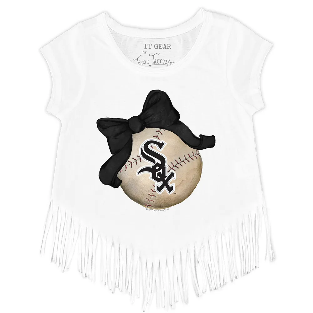 Youth Tiny Turnip White Chicago Sox Sugar Skull T-Shirt Size: Large