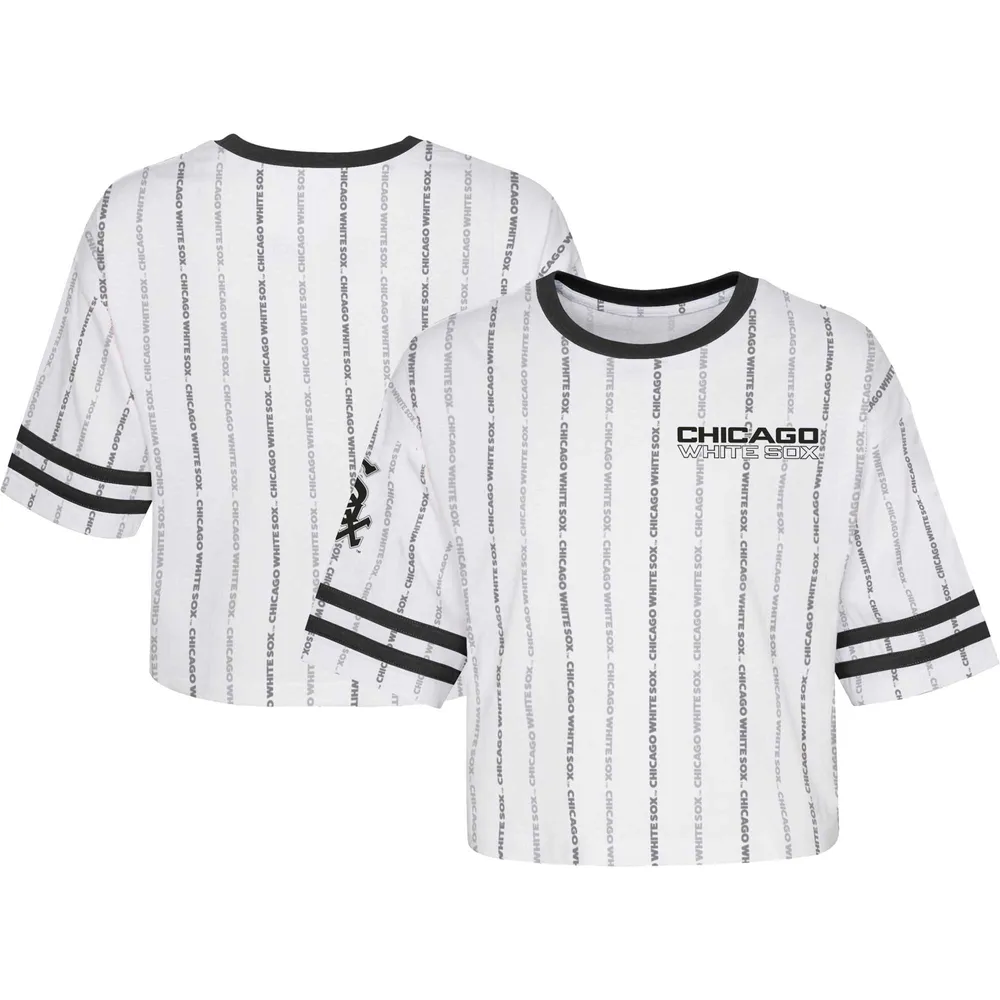 Chicago White Sox Youth V-Neck T-Shirt - White/Black