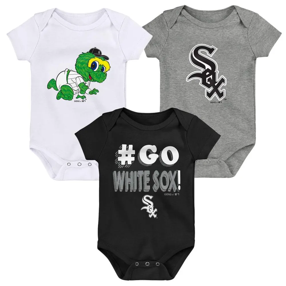 Infant Atlanta Braves Navy/Red/Gray Born To Win 3-Pack Bodysuit Set