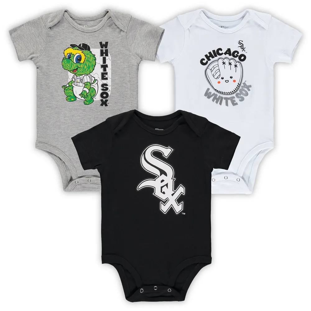 Newborn & Infant Navy/White/Heathered Gray New York Yankees 3-Pack Change  Up Bodysuit Set