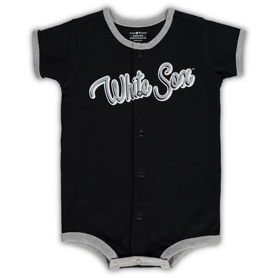 Infant Black Chicago White Sox Power Hitter Romper