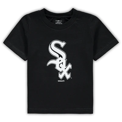 T-shirt noir avec logo de l'équipe principale des White Sox Chicago pour bébé