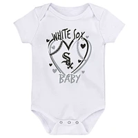 Ensemble de trois bodies pour bébé Chicago White Sox Slide Home