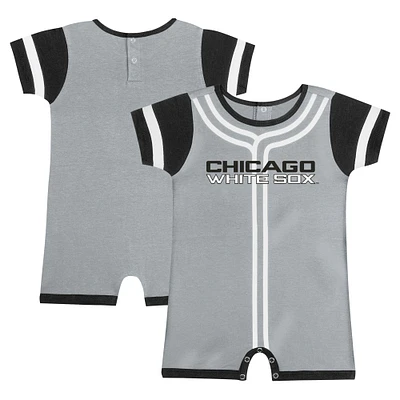 Infant Gray Chicago White Sox Fast Pitch Romper