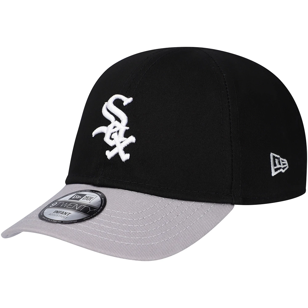 Infant New Era Black Chicago White Sox Team Color My First 9TWENTY Flex Hat