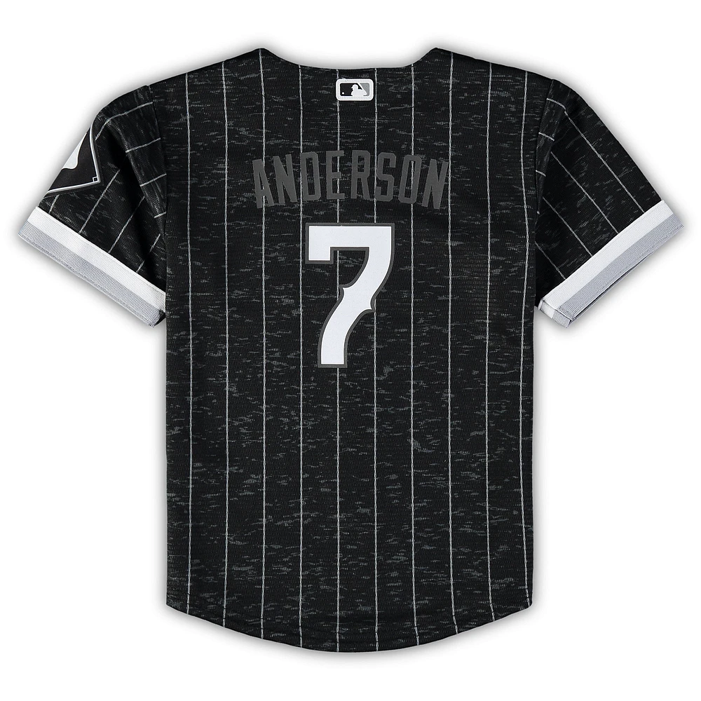 Enfant Nike Tim Anderson Noir Chicago White Sox City Connect Script Réplique Jersey