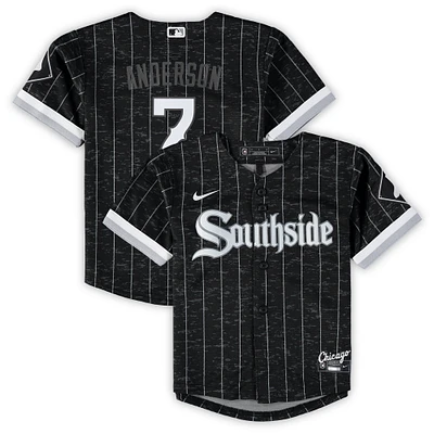 Enfant Nike Tim Anderson Noir Chicago White Sox City Connect Script Réplique Jersey