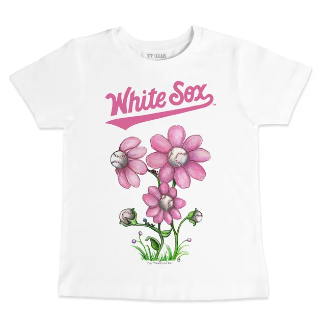 Lids Chicago White Sox Tiny Turnip Women's Baseball Tear 3/4-Sleeve Raglan T-Shirt  - White/Black