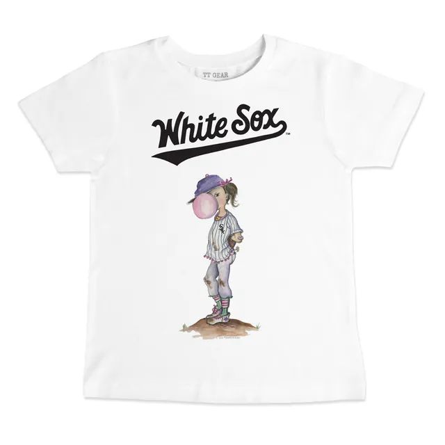 Tiny Turnip Chicago White Sox Women's White Bubbles T-Shirt