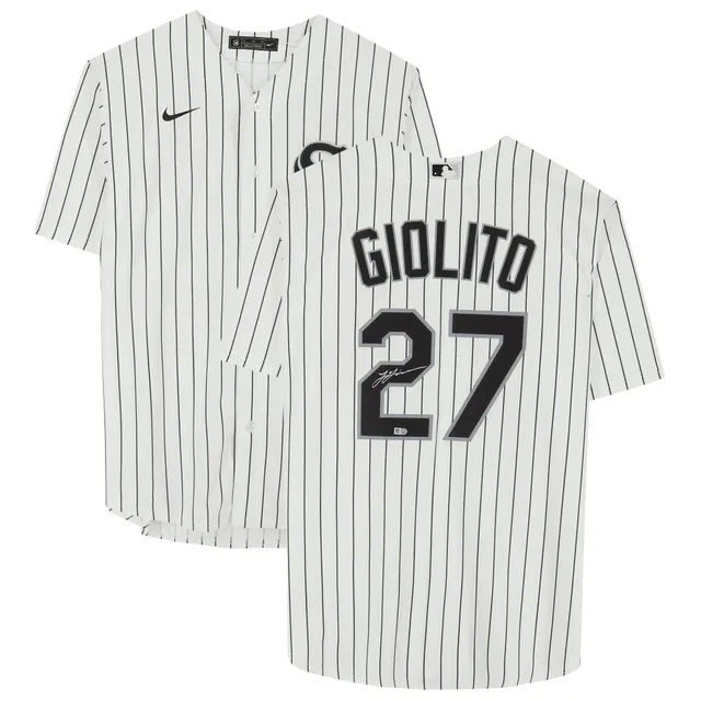 Men's Nike Lucas Giolito Black Chicago White Sox Name & Number T