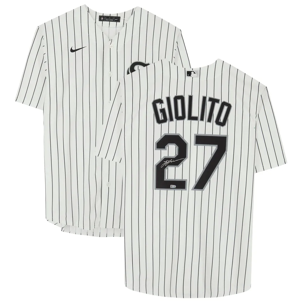 Men's Nike Lucas Giolito Black Chicago White Sox Name & Number T-Shirt