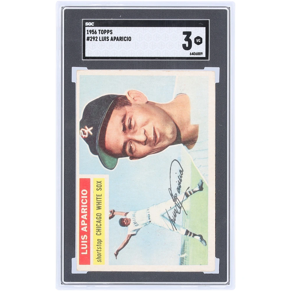Luis Aparicio Chicago White Sox 1956 Topps #292 SGC Authenticated 3 Rookie Card