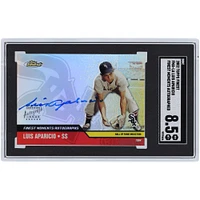 Luis Aparicio Chicago White Sox Autographed 2002 Topps Finest Finest Moments Autograph #FMA-LA SGC Authenticated 8.5 Card