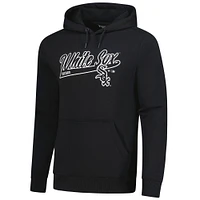 Men's Levelwear  Black Chicago White Sox Podium Fleece Pullover Hoodie