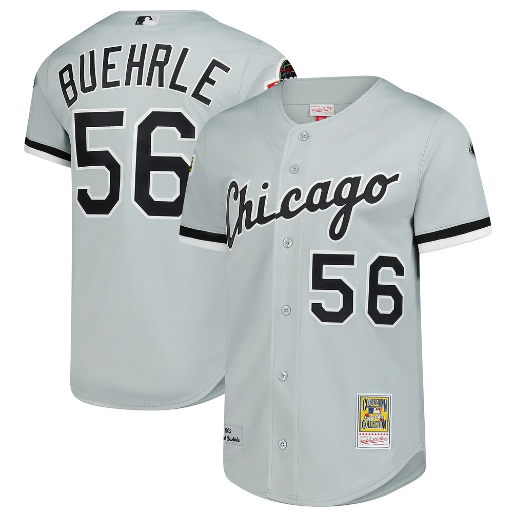 Men's Mitchell & Ness Mark Buehrle Gray Chicago White Sox 2005 Throwback Authentic Jersey