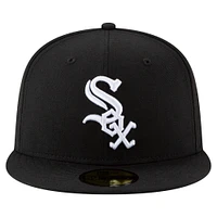 Men's New Era  Black Chicago White Sox 125th Anniversary 59FIFTY Fitted Hat