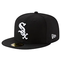 Men's New Era  Black Chicago White Sox 125th Anniversary 59FIFTY Fitted Hat