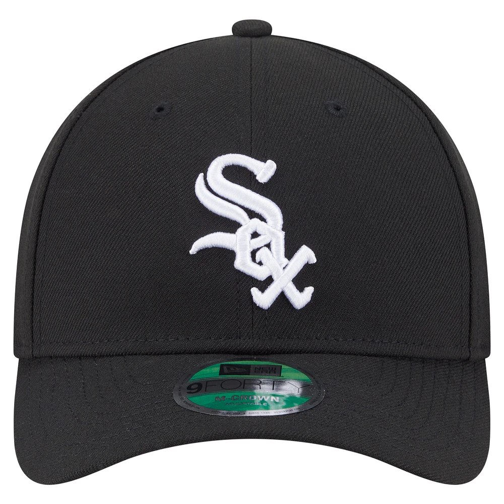 Men's New Era  Black Chicago White Sox 125th Anniversary 9FORTY Adjustable Hat