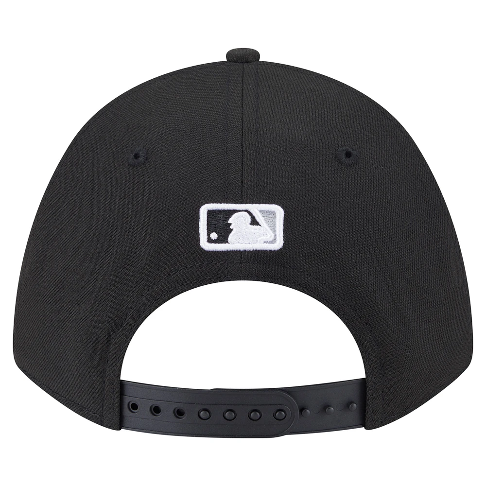 Men's New Era  Black Chicago White Sox 125th Anniversary 9FORTY Adjustable Hat