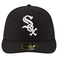 Men's New Era  Black Chicago White Sox 125th Anniversary Low Profile 59FIFTY Fitted Hat