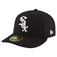 Men's New Era  Black Chicago White Sox 125th Anniversary Low Profile 59FIFTY Fitted Hat