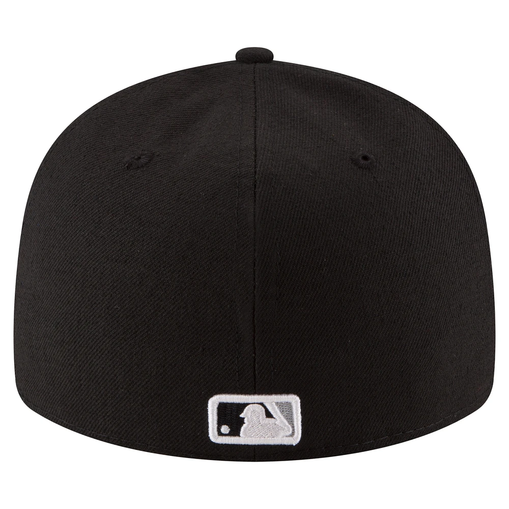 Men's New Era  Black Chicago White Sox 125th Anniversary Low Profile 59FIFTY Fitted Hat