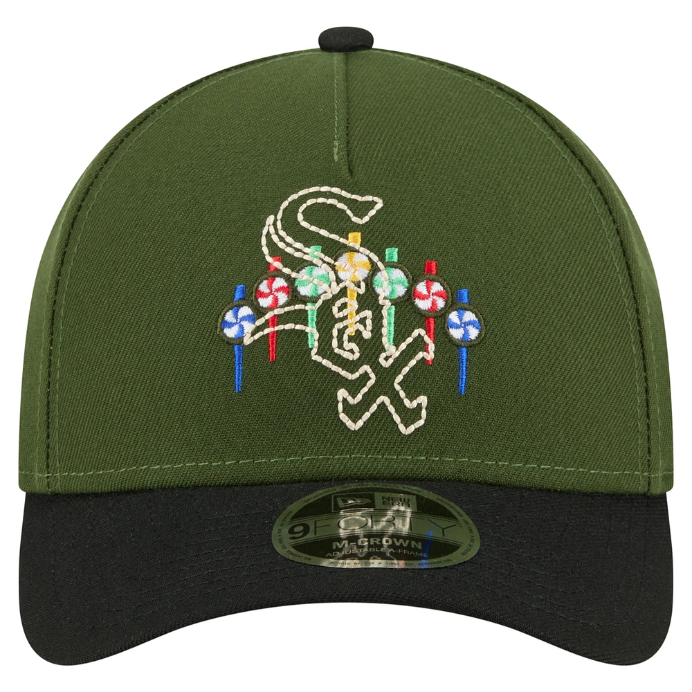 Men's New Era Dark Green Chicago White Sox City Feature 9FORTY A-Frame Adjustable Hat