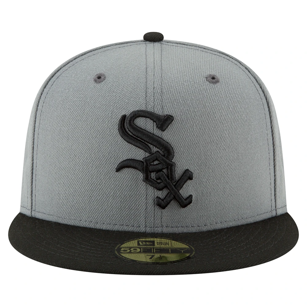 Men's New Era  Gray Chicago White Sox 125th Anniversary 59FIFTY Fitted Hat