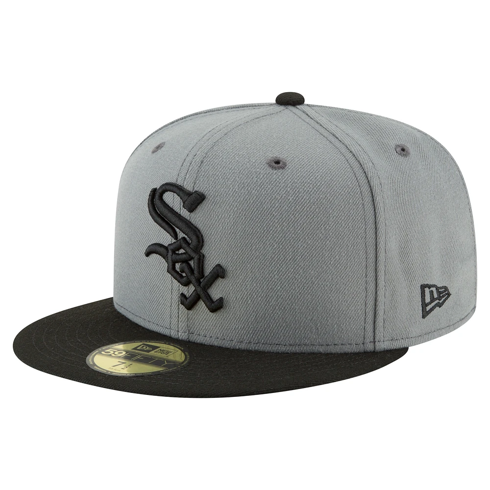 Men's New Era  Gray Chicago White Sox 125th Anniversary 59FIFTY Fitted Hat