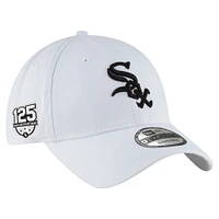 Men's New Era  White Chicago White Sox 125th Anniversary 9TWENTY Adjustable Hat