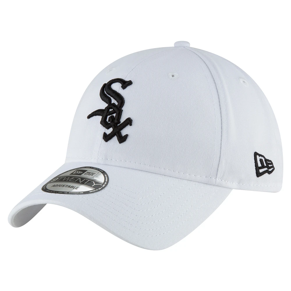 Men's New Era  White Chicago White Sox 125th Anniversary 9TWENTY Adjustable Hat