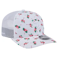 Men's New Era  White Chicago White Sox Flamingo Mesh Back 9SEVENTY Stretch-Snap Hat