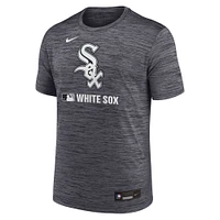 T-shirt Nike noir authentique Chicago White Sox pour homme, collection Velocity Performance