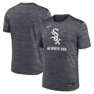 T-shirt Nike noir authentique Chicago White Sox pour homme, collection Velocity Performance