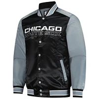 Men's Starter  Black Chicago White Sox Full-Snap Jacket