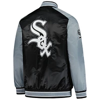 Men's Starter  Black Chicago White Sox Full-Snap Jacket