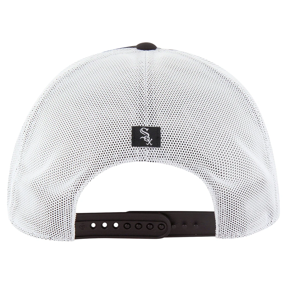 Casquette ajustable noire pour homme '47 Chicago White Sox Downburst Trucker