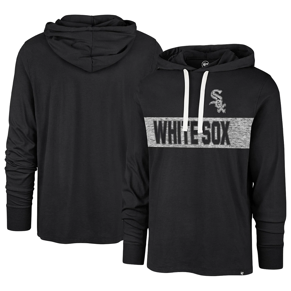 Men's '47 Black Chicago White Sox Field Franklin Pullover Hoodie