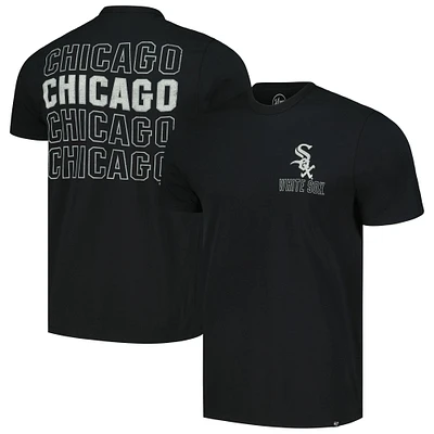 Men's '47 Black Chicago White Sox Hang Back Franklin T-Shirt